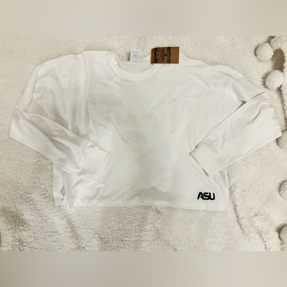 Alabama State Hornets 🐝 ASU White Long-Sleeve Crew Shirt